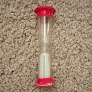Red and Clear Kids Sand Timer